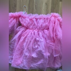 Pink puff dress